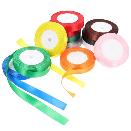 PartyKindom 12 Stück Teiliges Satinband für Geschenkverpackung und DIY Farbige Schleifen für Hochzeiten Süßigkeiten und Bastelprojekte Robust und Langlebig PartyKindom 12 Stück Teiliges Satinband für Geschenkverpackung und DIY Farbige Schleifen für Hochzeiten Süßigkeiten und Bastelprojekte Robust und Langlebig von PartyKindom