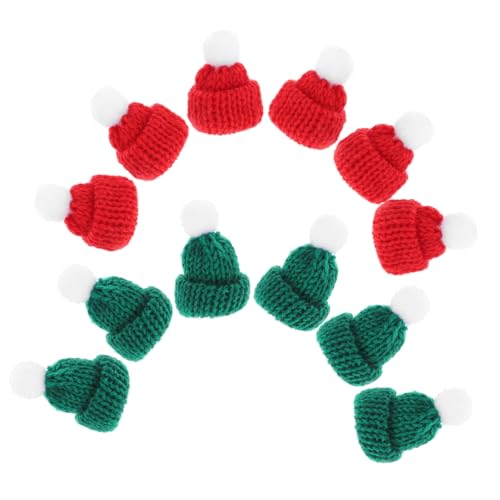 PartyKindom 12 Stück Teiliges Weihnachtsmützen aus Feiner Strickware Zarte Flaschen und Puppenhüte in Rot und Grün Dekorative Xmas Accessoires für Flaschen und Puppen Langlebig und Gefertigt PartyKindom 12 Stück Teiliges Weihnachtsmützen aus Feiner Strickware Zarte Flaschen und Puppenhüte in Rot und Grün Dekorative Xmas Accessoires für Flaschen und Puppen Langlebig und Gefertigt von PartyKindom
