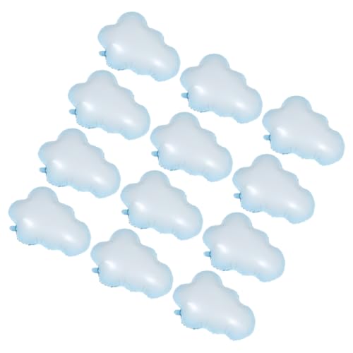 PartyKindom 12 Stück Teiliges Wolkenform Aluminiumfolie Luftballon Leichte Stabile Partydeko für Geburtstag Hochzeit Shower als Fotohintergrund und Vielseitige Geburtstagsdekoration von PartyKindom