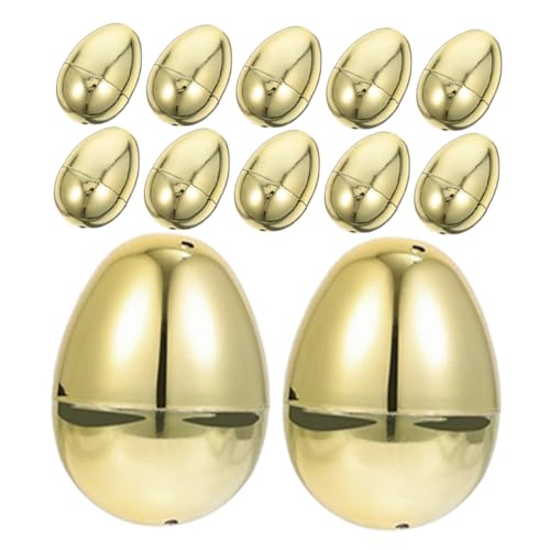 PartyKindom 12 Stück ostern goldene eier groß Fälschung leeres Ei Party Jumbo Form nachfüllbares Ei Plastikeier befüllbar Eier Dekorationen künstliche Eier -Ei zum Befüllen pp PartyKindom 12 Stück ostern goldene eier groß Fälschung leeres Ei Party Jumbo Form nachfüllbares Ei Plastikeier befüllbar Eier Dekorationen künstliche Eier -Ei zum Befüllen pp von PartyKindom