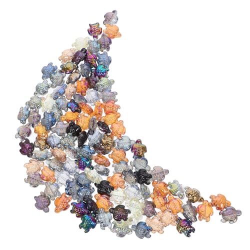 PartyKindom 120 Stück Teiliges Schildkröten Glasperlen Bunte Kristall Spacer Perlen für DIY Schmuckherstellung Leichte Handliche Perlen für Armbänder Halsketten Ohrringe und Kreative PartyKindom 120 Stück Teiliges Schildkröten Glasperlen Bunte Kristall Spacer Perlen für DIY Schmuckherstellung Leichte Handliche Perlen für Armbänder Halsketten Ohrringe und Kreative von PartyKindom