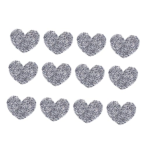 PartyKindom 12Stücke Strass Patches Herzform für Kleidung DIY Applique Aufnäher mit Heißbohrtechnologie zum Verbergen von Schäden für Individuellen Stil Jeans Jacken PartyKindom 12Stücke Strass Patches Herzform für Kleidung DIY Applique Aufnäher mit Heißbohrtechnologie zum Verbergen von Schäden für Individuellen Stil Jeans Jacken von PartyKindom
