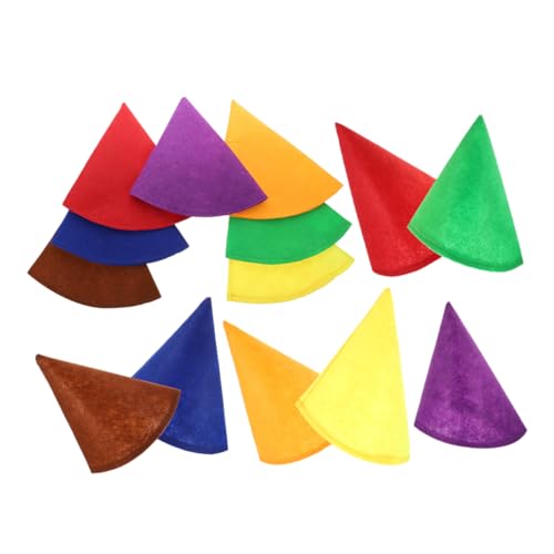PartyKindom 14 Stück Teiliges Filz Zwerghüte Bunte Kegelmützen für Kostümparty Halloween Cosplay Vielseitige Hüte für Erwachsene PartyKindom 14 Stück Teiliges Filz Zwerghüte Bunte Kegelmützen für Kostümparty Halloween Cosplay Vielseitige Hüte für Erwachsene von PartyKindom