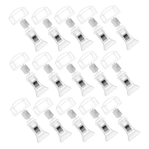 PartyKindom 15 Stück Anzeigenordner Zeichenclips Schildhalter für den Einzelhandel ansteckbare Schilderhalter Preisschildhalterständer Marktschild-Clips Namensschild-Clips p.s Transparent PartyKindom 15 Stück Anzeigenordner Zeichenclips Schildhalter für den Einzelhandel ansteckbare Schilderhalter Preisschildhalterständer Marktschild-Clips Namensschild-Clips p.s Transparent von PartyKindom