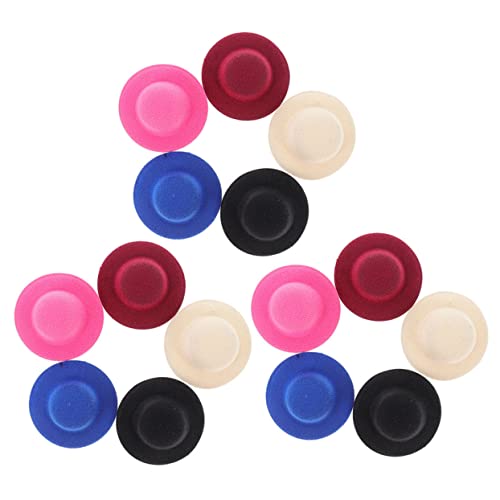 PartyKindom 15 Stück Puppenhüte DIY Bastelhüte für Kreative Puppenverkleidungen Vielseitige Miniaturhüte für Handwerksprojekte und Accessoires für Bastelarbeiten von PartyKindom