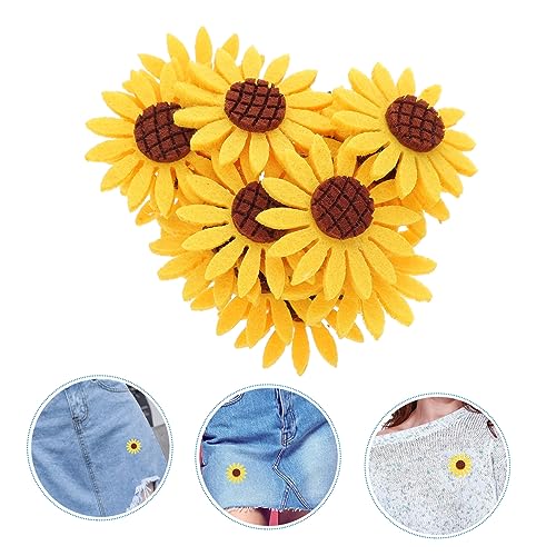 PartyKindom 15 Stück Teiliges Sonnenblumen Stoffflicken Bestickte DIY Kleidung Applikationen Haarschmuck und Kopfschmuck Zubehör Vielseitige Patches zum Aufnähen und Aufbügeln für Mode und PartyKindom 15 Stück Teiliges Sonnenblumen Stoffflicken Bestickte DIY Kleidung Applikationen Haarschmuck und Kopfschmuck Zubehör Vielseitige Patches zum Aufnähen und Aufbügeln für Mode und von PartyKindom