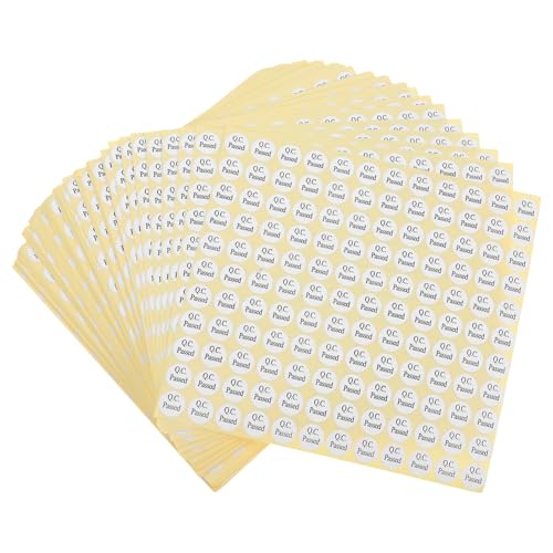 PartyKindom 150 Blatt Prüfetiketten Für Bestandene Prüfungen Kleine Aufkleber Etiketten Aufkleber Prüfetiketten Sicherheitsprüfaufkleber Prüfetiketten Weiß Beschichtete Papieraufkleber PartyKindom 150 Blatt Prüfetiketten Für Bestandene Prüfungen Kleine Aufkleber Etiketten Aufkleber Prüfetiketten Sicherheitsprüfaufkleber Prüfetiketten Weiß Beschichtete Papieraufkleber von PartyKindom