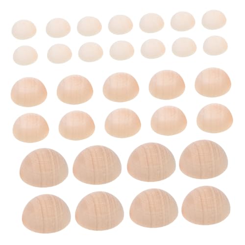 PartyKindom 150 Stück Teiliges Halbrunde Holzkugeln Naturbelassen für DIY Basteln Glatte Oberfläche Kindersicher Vielseitig Verwendbar für Kreative Holzperlen und Bastelprojekte PartyKindom 150 Stück Teiliges Halbrunde Holzkugeln Naturbelassen für DIY Basteln Glatte Oberfläche Kindersicher Vielseitig Verwendbar für Kreative Holzperlen und Bastelprojekte von PartyKindom