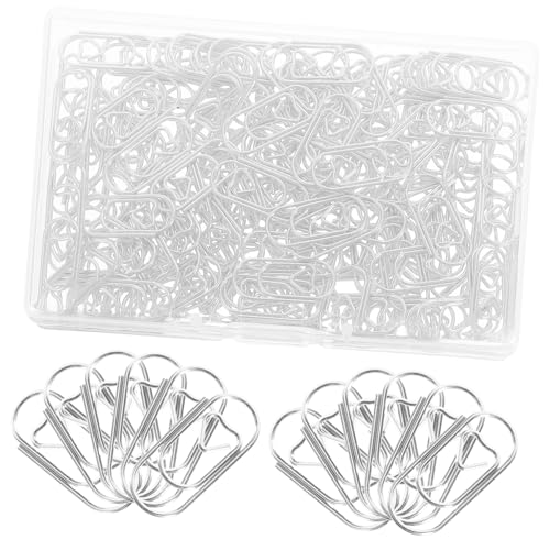 PartyKindom 150 Stück Teiliges Kleine Metall Büroklammern Silberfarbene Paper Clips Leichte Langlebige Dokumentenhalter für Büro und Zuhause Praktische Organisation von Papier und Notizen von PartyKindom