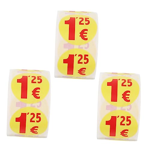 PartyKindom 1500Stücke Preisaufkleber Selbstklebend Euro Bunte Etiketten für Supermärkte und Garagenverkäufe für Preisauszeichnung und Verkaufsförderung PartyKindom 1500Stücke Preisaufkleber Selbstklebend Euro Bunte Etiketten für Supermärkte und Garagenverkäufe für Preisauszeichnung und Verkaufsförderung von PartyKindom