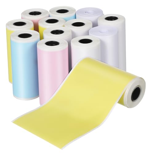 PartyKindom 16 Rollen Thermopapier Etikettenpapierrollen Multifunktionale Thermodrucker Aufkleber Weiß und Farbige Mini Drucker Stickerpapier Kompatibel mit Mobiler Thermodrucker PartyKindom 16 Rollen Thermopapier Etikettenpapierrollen Multifunktionale Thermodrucker Aufkleber Weiß und Farbige Mini Drucker Stickerpapier Kompatibel mit Mobiler Thermodrucker von PartyKindom