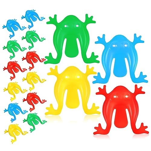 PartyKindom 16 Stück Springfroschspielzeug hüpfen für Farbe Multipack mechanischer Frosch Mega federnd Frosch-Pullover- Mini-Frosch- Sprungspielzeug Plastik PartyKindom 16 Stück Springfroschspielzeug hüpfen für Farbe Multipack mechanischer Frosch Mega federnd Frosch-Pullover- Mini-Frosch- Sprungspielzeug Plastik von PartyKindom