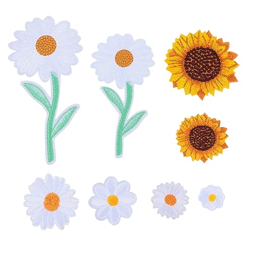 PartyKindom 16 Stück Teiliges Bestickte Daisy und Sonnenblumen Aufbügelflicken Hochwertige Applikationen zum Aufbügeln für DIY Kleidung Dekorative Patches zum Reparieren und Individualisieren PartyKindom 16 Stück Teiliges Bestickte Daisy und Sonnenblumen Aufbügelflicken Hochwertige Applikationen zum Aufbügeln für DIY Kleidung Dekorative Patches zum Reparieren und Individualisieren von PartyKindom