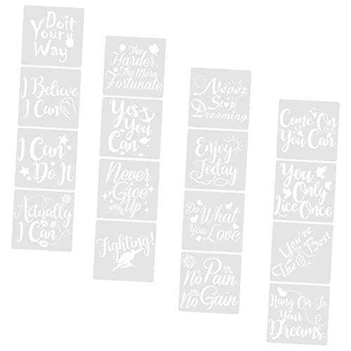 PartyKindom 16 Stück Teiliges Malerschablonen mit Inspirierenden Vorlagen Wiederverwendbare Kunst Schablonen für DIY Bastelprojekte Scrapbooking Wand und Möbeldekoration Vielseitig Einsetzbar PartyKindom 16 Stück Teiliges Malerschablonen mit Inspirierenden Vorlagen Wiederverwendbare Kunst Schablonen für DIY Bastelprojekte Scrapbooking Wand und Möbeldekoration Vielseitig Einsetzbar von PartyKindom
