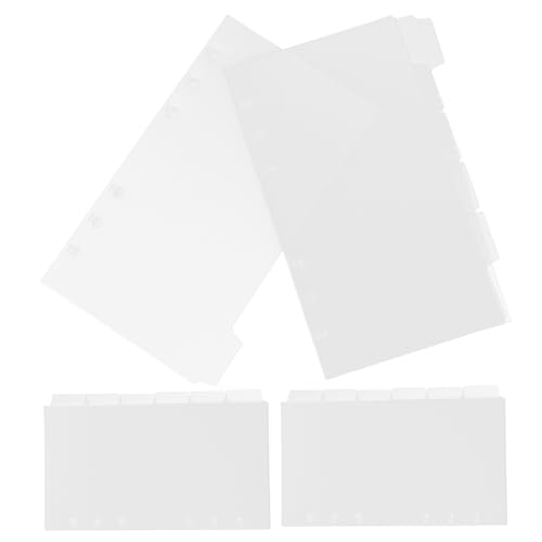 PartyKindom 18 Blatt Notizbuch Trennblätter Transparente PVC Ordnerteiler für Ringbuch Abnehmbare Register Vielseitig Einsetzbar für Dokumente und Notizen PartyKindom 18 Blatt Notizbuch Trennblätter Transparente PVC Ordnerteiler für Ringbuch Abnehmbare Register Vielseitig Einsetzbar für Dokumente und Notizen von PartyKindom