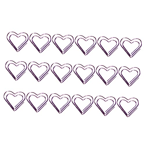PartyKindom 18 Stück Herzförmige Metallpapierclips Kreative Büroklammern für Dokumente und Bastelprojekte Leicht und Praktisch für Büro und Zuhause PartyKindom 18 Stück Herzförmige Metallpapierclips Kreative Büroklammern für Dokumente und Bastelprojekte Leicht und Praktisch für Büro und Zuhause von PartyKindom