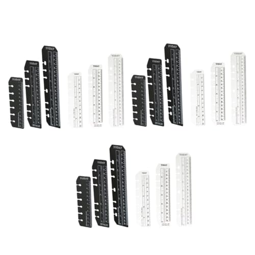 PartyKindom 18 Stück Teiliges PVC Page Ruler mit Lochung Transparente und Schwarze Planer Lesezeichen Praktische Lineale für Ringbücher Vielseitiges Planer Zubehör für Schüler und Leser PartyKindom 18 Stück Teiliges PVC Page Ruler mit Lochung Transparente und Schwarze Planer Lesezeichen Praktische Lineale für Ringbücher Vielseitiges Planer Zubehör für Schüler und Leser von PartyKindom