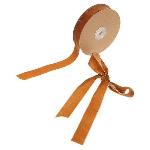PartyKindom 1Rolle Breites Samtband für DIY Dekoration Geschenkverpackung und Heimwerkerbedarf Langlebiges Einseitiges Plüschband für Festliche Anlässe Hochzeiten und Mehr von PartyKindom