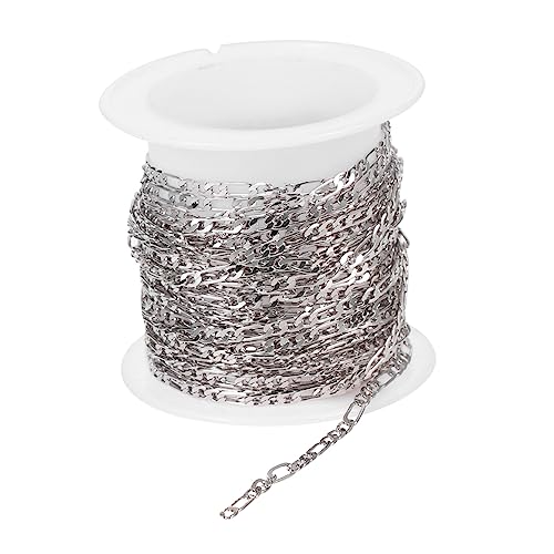 PartyKindom 1Rolle DIY Kupferkette für Schmuckherstellung Halbfertige Halskettenkette für DIY Accessoires Vielseitig Einsetzbar für Kreative Projekte und PartyKindom 1Rolle DIY Kupferkette für Schmuckherstellung Halbfertige Halskettenkette für DIY Accessoires Vielseitig Einsetzbar für Kreative Projekte und von PartyKindom