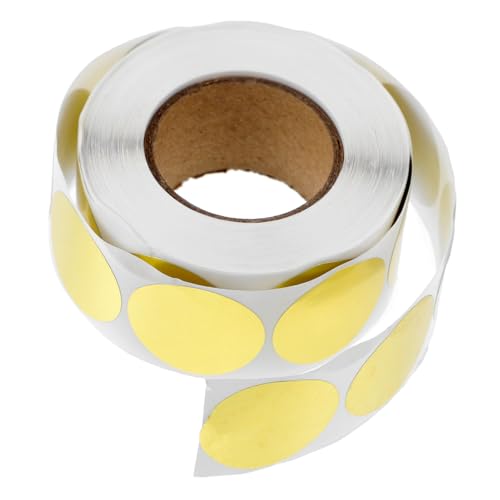 PartyKindom 1Rolle Runde Goldene Scrape Aufkleber DIY Selbstklebende Etiketten für Geschenkverpackungen und Kreative Bastelprojekte von PartyKindom