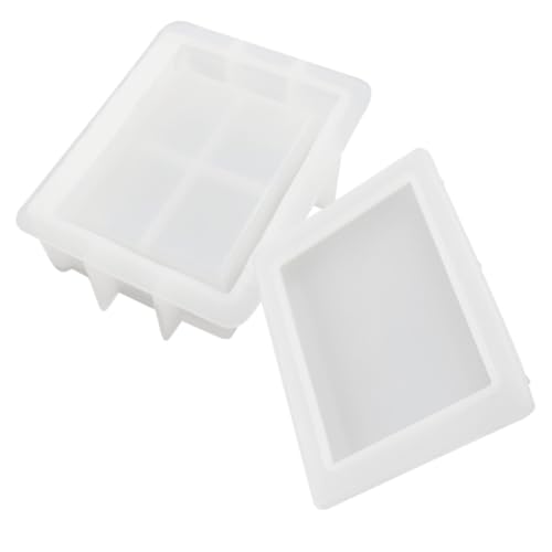 PartyKindom 1Satz Buchförmige Silikon Aufbewahrungsbox Gießform DIY Epoxidharz Schmuckbox Silikonform für Kreative Bastelprojekte Langlebig und Flexibel Einfach zu Handhaben von PartyKindom