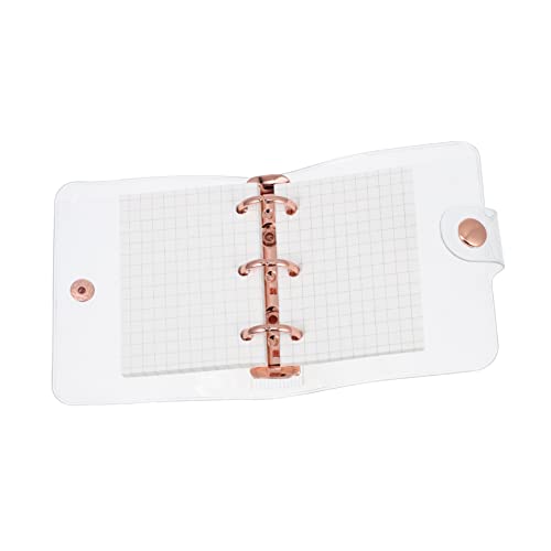 PartyKindom 1Satz Mini Handbuch mit Ringen und Blättern Tragbarer Notizblock für Schule und Reisen Stilvolles Design Roségold für Kreative Gedanken und Inspirationen von PartyKindom