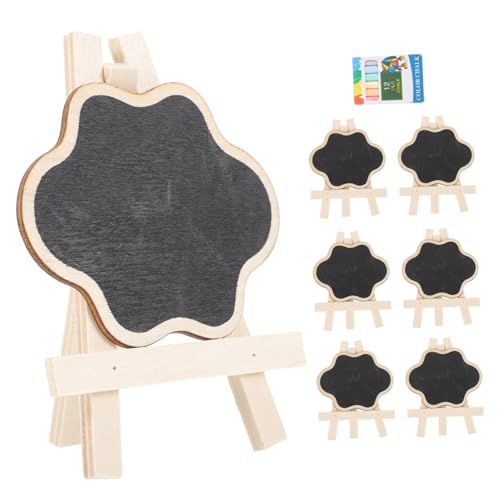 PartyKindom 1Satz Mini Kreidetafeln mit Ständer Teiliges für Kreative Dekorationen Vielseitig Einsetzbar Küche Garten Hochzeiten und Feiern für Botschaften von PartyKindom