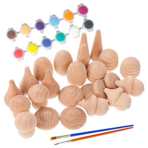 PartyKindom 1Satz Unbemalten Holzblöcken für Kreative DIY Projekte Verschiedenen und Farben für Bastelarbeiten und Dekoration von Pilzmotiven PartyKindom 1Satz Unbemalten Holzblöcken für Kreative DIY Projekte Verschiedenen und Farben für Bastelarbeiten und Dekoration von Pilzmotiven von PartyKindom