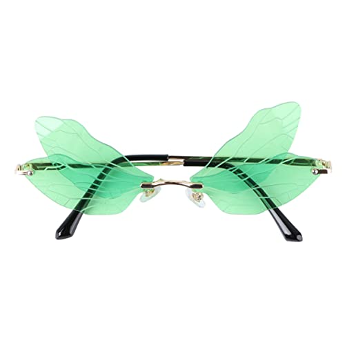 PartyKindom 1Stück Grüne Libellenflügel Brille Partybrille Für Fotografie Und Feiertage Lustige Accessoires Für Karneval Geburtstagsfeiern Und Festlichkeiten PartyKindom 1Stück Grüne Libellenflügel Brille Partybrille Für Fotografie Und Feiertage Lustige Accessoires Für Karneval Geburtstagsfeiern Und Festlichkeiten von PartyKindom