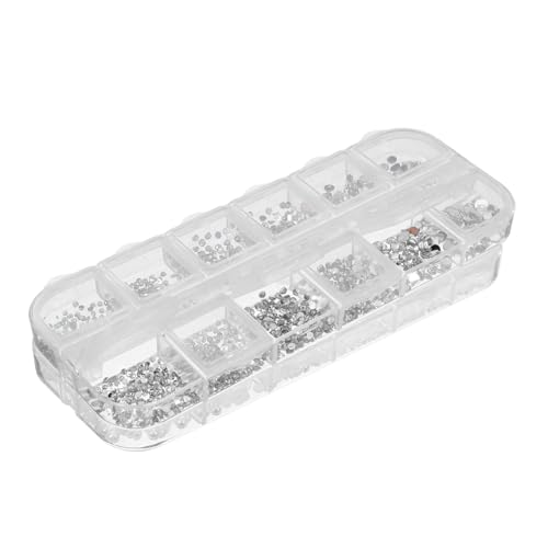 PartyKindom 2 Boxen Teiliges Kleine Nagelperlen Nail Art Charms Halbrunde Perlennägel Maniküre Dekorationen Langlebige Nageldekorationen für Kreative Nailart Designs für Mädchen und DIY PartyKindom 2 Boxen Teiliges Kleine Nagelperlen Nail Art Charms Halbrunde Perlennägel Maniküre Dekorationen Langlebige Nageldekorationen für Kreative Nailart Designs für Mädchen und DIY von PartyKindom