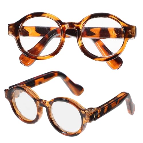 PartyKindom 2 Paare Puppe Mini-Brille Kleine Brille Puppenbrillen Lesebrille Für Puppen Kostümzubehör Für Minipuppen Lustige Brillendekore Stilvolle Brillenrequisiten Leopard Plastik PartyKindom 2 Paare Puppe Mini-Brille Kleine Brille Puppenbrillen Lesebrille Für Puppen Kostümzubehör Für Minipuppen Lustige Brillendekore Stilvolle Brillenrequisiten Leopard Plastik von PartyKindom