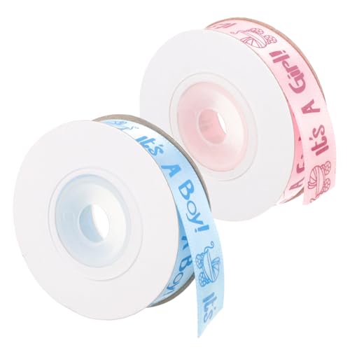PartyKindom 2 Rollen Babyparty Geschenkband Yards Blau Satinband für Festliche Dekoration Junge Mädchen DIY Bastelband Schleifenband Tortendeko PartyKindom 2 Rollen Babyparty Geschenkband Yards Blau Satinband für Festliche Dekoration Junge Mädchen DIY Bastelband Schleifenband Tortendeko von PartyKindom