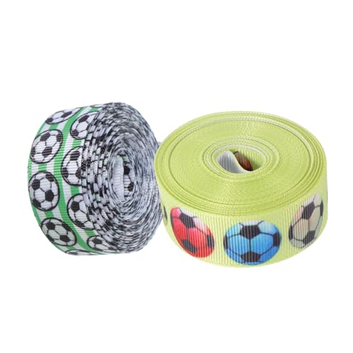 PartyKindom 2 Rollen Fußball Dekorationsband Geschenkband für DIY Verpackungen und Heimdekoration für Partys und Bastelprojekte PartyKindom 2 Rollen Fußball Dekorationsband Geschenkband für DIY Verpackungen und Heimdekoration für Partys und Bastelprojekte von PartyKindom