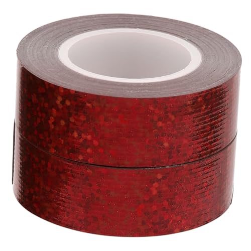 PartyKindom 2 Rollen Holografisches Klebeband Selbstklebendes Farbenfrohes Duct Tape für Bastelarbeiten Kinderprojekte und Dekoration Stark Haftend und Einfach zu Verwenden für DIY Projekte von PartyKindom