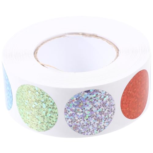 PartyKindom 2 Rollen Runde Glänzende Siegelaufkleber Selbstklebende Geschenkverpackung Etiketten für Partytüten Hochzeit Basteln Kinderbelohnung Sticker PartyKindom 2 Rollen Runde Glänzende Siegelaufkleber Selbstklebende Geschenkverpackung Etiketten für Partytüten Hochzeit Basteln Kinderbelohnung Sticker von PartyKindom