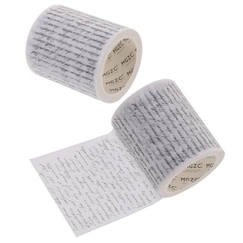 PartyKindom 2 Rollen Vintage Washi Tape Retro Scrapbooking Klebeband Klar Muster DIY Dekoratives Bastelband für Tagebuch Notizbuch Geschenkverpackung Klebeband PartyKindom 2 Rollen Vintage Washi Tape Retro Scrapbooking Klebeband Klar Muster DIY Dekoratives Bastelband für Tagebuch Notizbuch Geschenkverpackung Klebeband von PartyKindom