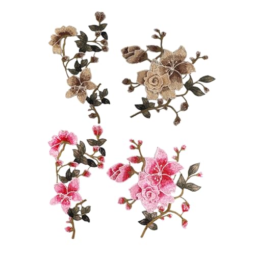 PartyKindom 2 Sätze Bestickte Blumen Applikationen aus Polyester Langlebige DIY Kleidung Patches für Jeans Taschen und Rucksäcke Hautfreundliche Näh Dekorationen in Braun PartyKindom 2 Sätze Bestickte Blumen Applikationen aus Polyester Langlebige DIY Kleidung Patches für Jeans Taschen und Rucksäcke Hautfreundliche Näh Dekorationen in Braun von PartyKindom