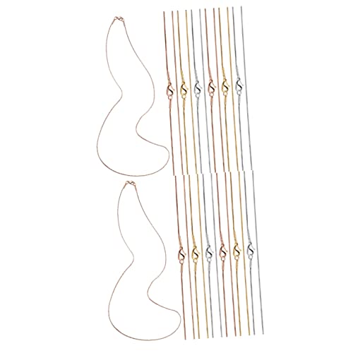 PartyKindom 2 Sätze Edelstahlkette Für Schmuckherstellung Mit Karabinerhaken Für Diy Und Anhänger Glänzend Und Langlebig Für Verschiedene Anlässe 12 Stücke * 2 PartyKindom 2 Sätze Edelstahlkette Für Schmuckherstellung Mit Karabinerhaken Für Diy Und Anhänger Glänzend Und Langlebig Für Verschiedene Anlässe 12 Stücke * 2 von PartyKindom
