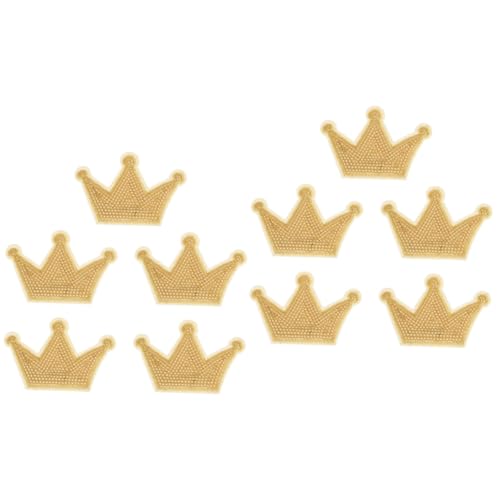 PartyKindom 2 Sätze Krone Glitzer Patches Wunderschöne Applikationen Für Kleidung Einfach Zu Nähen Für Und Kreative Projekte Hochwertige Verarbeitung 5 Stücke * 2 von PartyKindom