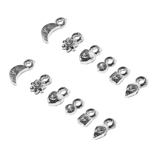 PartyKindom 2 Sätze Nail Art Charms Silberne Deko für Nagelkunst Kreative Maniküre Ornamente Zubehör für DIY Nailart und Professionelle Anwendungen PartyKindom 2 Sätze Nail Art Charms Silberne Deko für Nagelkunst Kreative Maniküre Ornamente Zubehör für DIY Nailart und Professionelle Anwendungen von PartyKindom