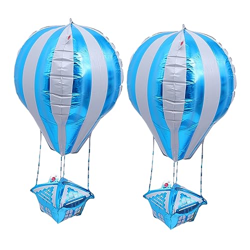 PartyKindom 2 Stück Ballon Dekoration Für Party Wiederverwendbar Luft Blue Aluminiumfolie von PartyKindom