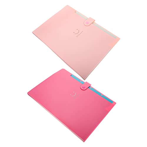 PartyKindom 2 Stück Bunte Fächermappe Dokumenten Organizer aus Hochwertigem Material für Büro und Schule Leicht und Platzsparend Rot PartyKindom 2 Stück Bunte Fächermappe Dokumenten Organizer aus Hochwertigem Material für Büro und Schule Leicht und Platzsparend Rot von PartyKindom