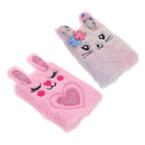 PartyKindom 2 Stück Fluffy Notizbuch Kaninchen Design Weiches Tragbares Tagebuch für Mädchen für Täglichen Gebrauch und Kreative Ideen und Batik Style PartyKindom 2 Stück Fluffy Notizbuch Kaninchen Design Weiches Tragbares Tagebuch für Mädchen für Täglichen Gebrauch und Kreative Ideen und Batik Style von PartyKindom