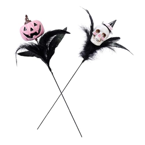 PartyKindom 2 Stück Halloween Deko Zweige mit Schädelkopf Gruselige Künstliche Blumenstiele für DIY Basteln Tischdekoration Party Haunted-house-accessoire Gotischer Kunstzweig für Herbstfest PartyKindom 2 Stück Halloween Deko Zweige mit Schädelkopf Gruselige Künstliche Blumenstiele für DIY Basteln Tischdekoration Party Haunted-house-accessoire Gotischer Kunstzweig für Herbstfest von PartyKindom