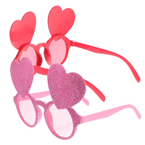 PartyKindom 2 Stück Herzförmige Brille Gläser Geformt Brautbrille Herzbrille Hochzeit Trendy Herzförmige Weiße Dekorationsparty Funky in Herzform Herz Brille Abs PartyKindom 2 Stück Herzförmige Brille Gläser Geformt Brautbrille Herzbrille Hochzeit Trendy Herzförmige Weiße Dekorationsparty Funky in Herzform Herz Brille Abs von PartyKindom
