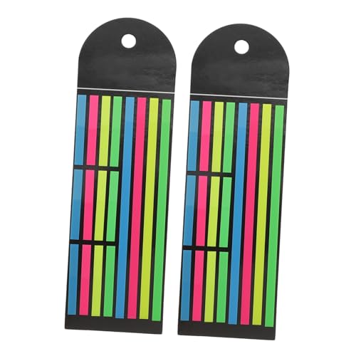 PartyKindom 2 Stück Hochlighter Streifen Bunte Seitenmarkierungsstreifen Lange und Kurze Haftnotizen Selbstklebende Markierungsstreifen für Bücher und Notizen Kurze Lange PartyKindom 2 Stück Hochlighter Streifen Bunte Seitenmarkierungsstreifen Lange und Kurze Haftnotizen Selbstklebende Markierungsstreifen für Bücher und Notizen Kurze Lange von PartyKindom