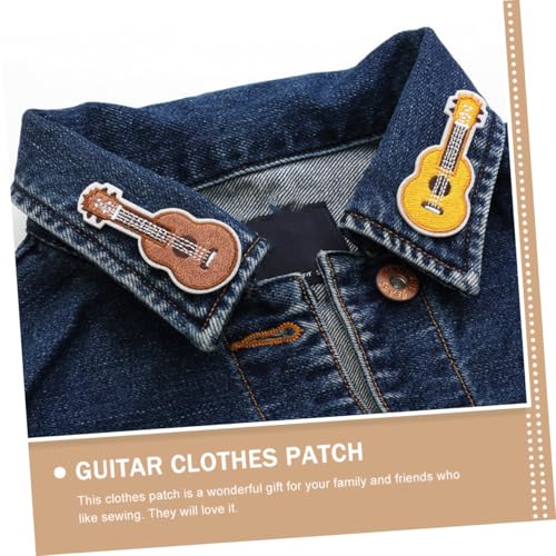 PartyKindom 2 Stück Kreative Gitarren Stickerei Aufnäher für Kleidung DIY Bügelflicken zum Aufnähen und Verzieren von Jeans Taschen für Nähprojekte und Reparaturen PartyKindom 2 Stück Kreative Gitarren Stickerei Aufnäher für Kleidung DIY Bügelflicken zum Aufnähen und Verzieren von Jeans Taschen für Nähprojekte und Reparaturen von PartyKindom