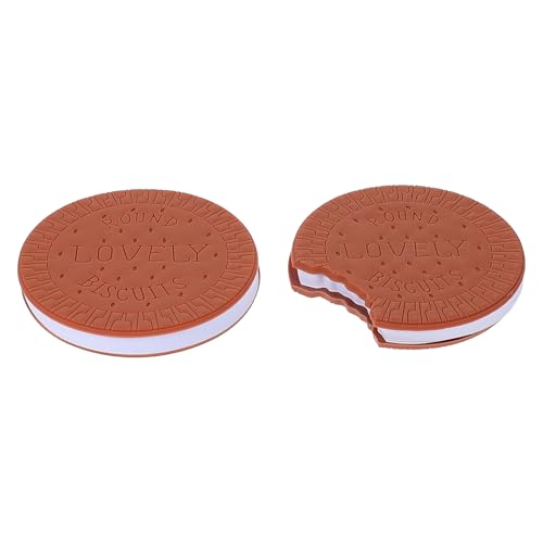 PartyKindom 2 Stück Kreative Haftnotizen Memo Sticker Praktische Notizblätter für Schule Büro und Zuhause Wiederverwendbare Klebezettel Form von Cookies Markieren und Erinnern von PartyKindom