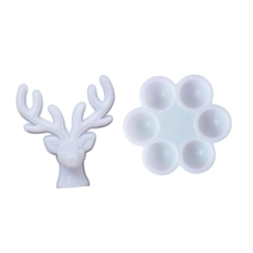 PartyKindom 2 Stück Kristallklarer Wiederverwendbarer Silikon DIY gießform Hirschgeweih und Ei Schmuckbox Flexible Langlebige Epoxidharzform für Schmuckaufbewahrung und Dekoration PartyKindom 2 Stück Kristallklarer Wiederverwendbarer Silikon DIY gießform Hirschgeweih und Ei Schmuckbox Flexible Langlebige Epoxidharzform für Schmuckaufbewahrung und Dekoration von PartyKindom