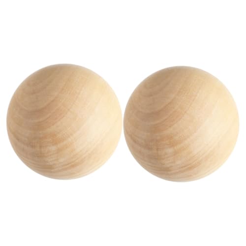 PartyKindom 2 Stück Kugeln Naturholz Diy Bastelrohlinge Glatte Oberfläche Unlackierte Holzperlen für Dekoration Handwerk und Wohnaccessoires PartyKindom 2 Stück Kugeln Naturholz Diy Bastelrohlinge Glatte Oberfläche Unlackierte Holzperlen für Dekoration Handwerk und Wohnaccessoires von PartyKindom